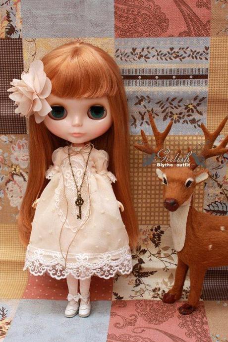 mori girl chiffon dress for blythe