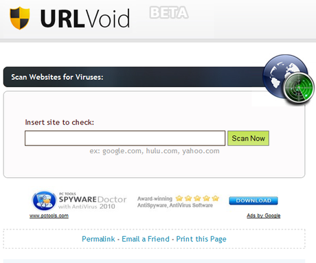 Verificare se un sito è infettato da virus: URLVoid antivirus, antimalware