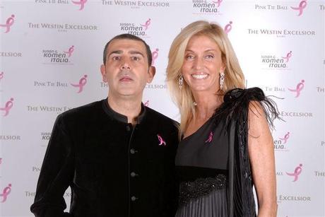 Foto Michele Miglionico e Annamaria Malato Presidente Comitato Organizzatore del Pink Tie Ball 2010