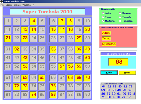 Giocare a tombola con il computer tombola
