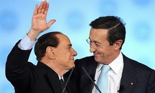 Silvio e Gianfry. I capocomici della compagnia di giro “La destra”