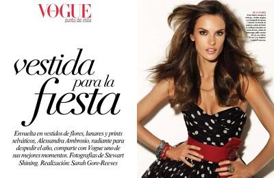 Alessandra Ambrosio in Dolce & Gabbana su Vogue Mexico Dic 2010