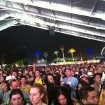 Il pubblico del Coachella durante l'esibizione dei Franz Ferdinand