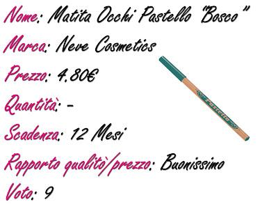 Neve Cosmetics biomatita Pastello 