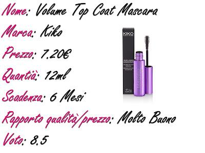 Volume Top Coat Mascara Kiko