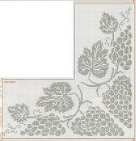 Inserto per bordo tenda con grappoli d'uva Inserto per bordo tenda con grappoli d'uva