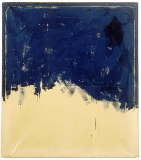 Mario Schifano, Vero amore incompleto, 1962, Smalto su carta intelata, 160 x 140 cm