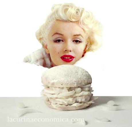 Il grande amore di Marilyn Monroe. Marilyn Monroe white burger.