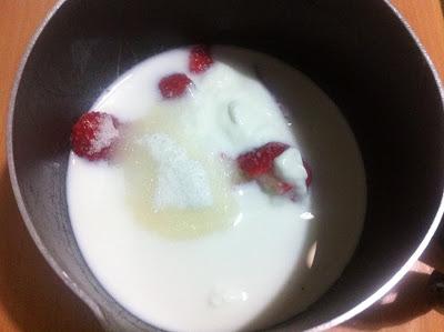 Smoothie yogurt e fragola
