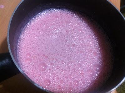 Smoothie yogurt e fragola