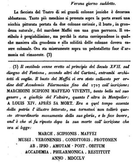 La targa a Scipione Maffei al Museo Lapidario Maffeiano goethe verona maffei La targa a Scipione Maffei al Museo Lapidario Maffeiano