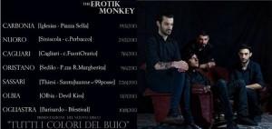 “Tutti i colori del buio”, nuovo album dei The Erotik Monkey: il 7 giugno a Cagliari e le altre date