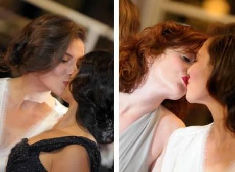Il bacio saffico tra Jasmine Trinca e Adèle Haene 