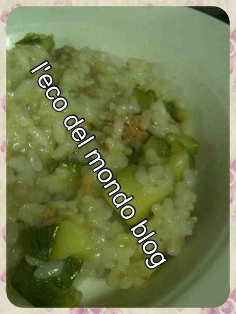 RISOTTO TONNO E ZUCCHINE in pentola a pressione