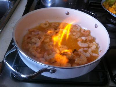 Strozzapreti gamberetti e fiori di zucca