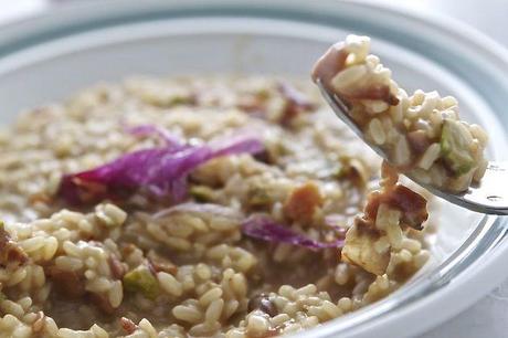 risotto speck e pistacchi