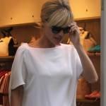 Michelle Hunziker, shopping con il “pancino” a Milano