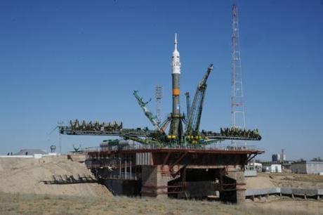 Soyuz sulla rampa di lancio