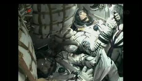 Expedition 36 interno della Soyuz