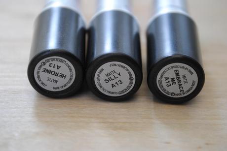 Review - Mac Fashion Sets 2013 - Silly, Embrace me, Heroine