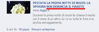 I giornali italiani che giustificano la violenza sulle donne sposapicchiata