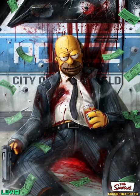Grand Theft Otto, GTA incontra i Simpson
