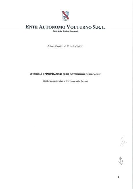 EAV - CONTROLLO E PIANIFICAZIONE DEGLI INVESTIMENTI E PATRIMONIO Funzioni, struttura e nomi