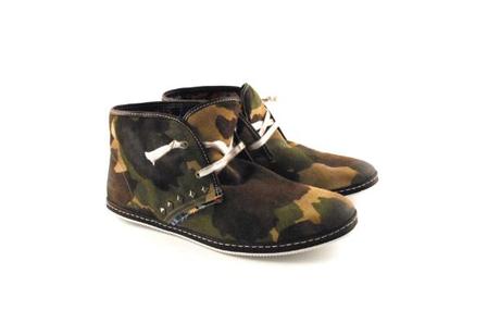 scarpe moda  lecrown camouflage borchie