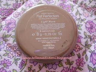 Recensione fondotinta compatto Flat Perfection (Neve Cosmetics)