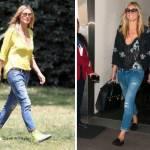 La super mamma-modella Heidi Klum adora i jeans boyfriend. Li abbina rigorosamente a scarpe basse (meglio se di colore a contrasto) e risvolto.