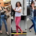 Colorato, chiaro, scuro, abbinato a ballerine o a stiletti: l'importante, per Miranda Kerr, è che il jeans sia rigorosamente skinny. Che dire, la modella non sbaglia una mise.