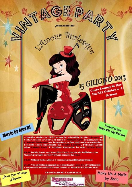 vintage party l'amour burlesque c-dream genova