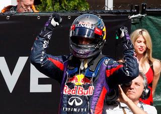 Sebastian Vettel entusiasta della sua vittoria