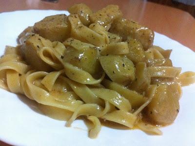 Tagliatelle patate e panna