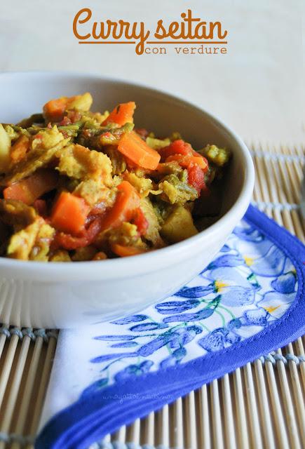 Curry  Seitan con verdure