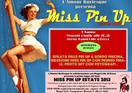 miss pin up estate 2013 l'amour burlesque a recco