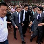 David Beckham a Shanghai: scoppia rissa, cinque feriti