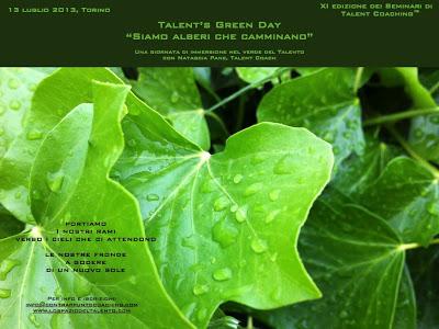 Talent’s Green Day  “Siamo alberi che camminano”, il nuovo seminario a cura di Natascia Pane
