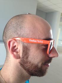 Ivano Malavolta con un gadget Firefox speciale