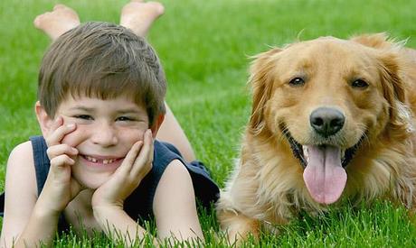 Young Boy With Dog