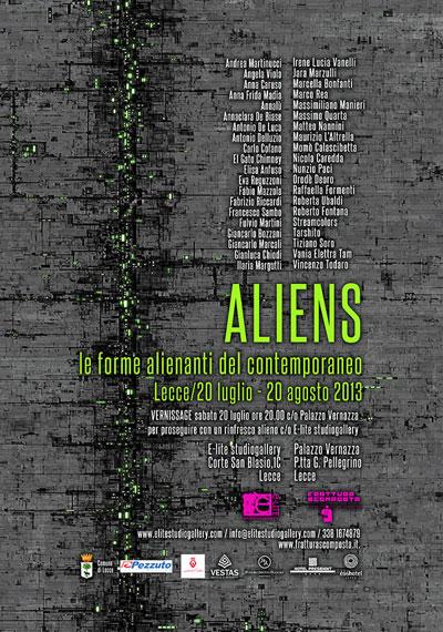 In Puglia, la 5. tappa del progetto espositivo nazionale “Aliens”. In esclusiva, con E-lite studiogallery