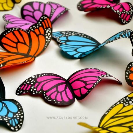 Decorazioni: farfalle in fommy o cartoncino
