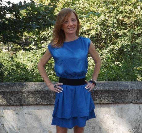 electric blue dress, fashion blogger roma, fashion blogger, outfit post