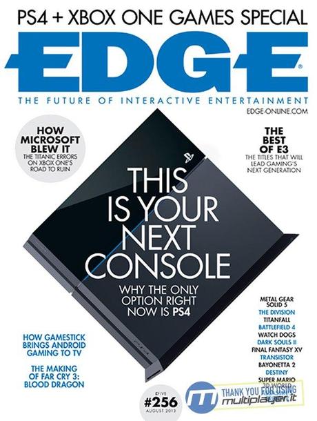 EDGE si schiera dalla parte di PlayStation 4 EDGE si schiera dalla parte di PlayStation 4