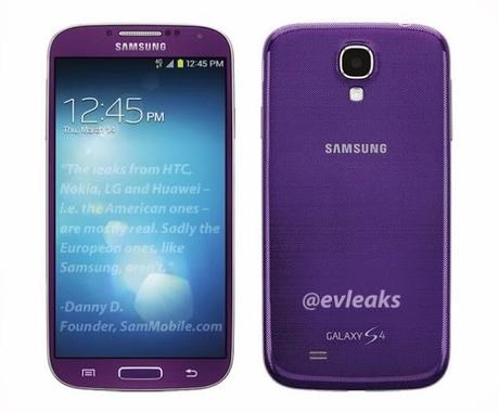 Galaxy S4, Mega 5.8 e Mega 6.3 avvistati in colorazione viola sd