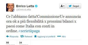 Letta, l’esultanza, la realtà letta_twitter_flessibilita_ue_645