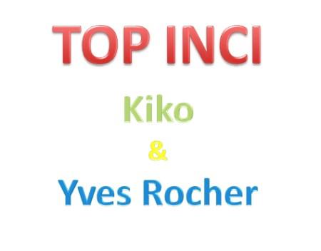 Top Inci Kiko Yves Rocher Prodotti con buon Inci KIKO & YVES ROCHER,  foto (C) 2013 Biomakeup.it