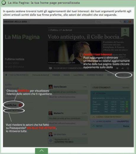 La mia pagina Corriere Passaparola