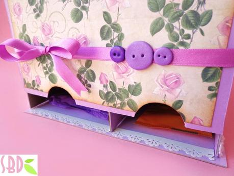 Scrapbooking: Scatola porta assorbenti - Panty holder box