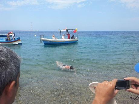 Traversata dello Stretto di Messina - Gaetano Napoli ha vinto la sua sfida!